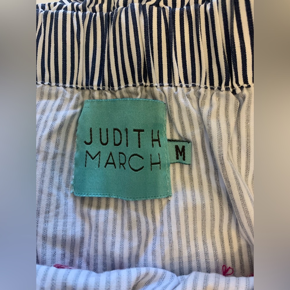 Stripe Embroidered Boho Off  Shoulder Tunic Dress, M, Judith March (bin L) - Picture 6 of 8